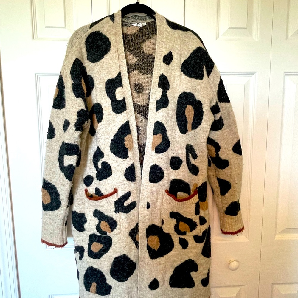 Boutique Leopard print king cardigan